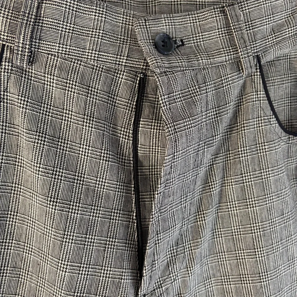 IQ Wear USA Mens‎ Glen Plaid Trousers Grey Black V2K Compatible Size 30